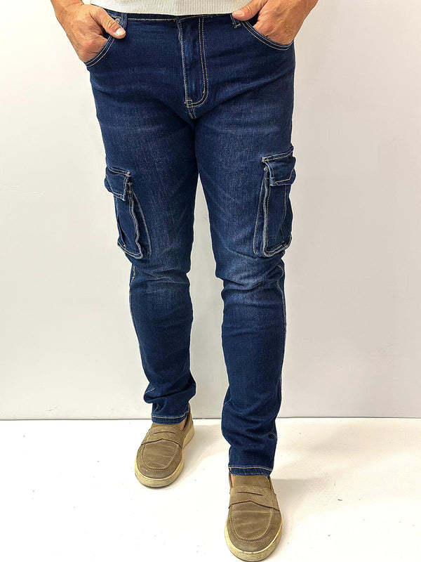 Jeans 2.0 Blu mod. cargo
