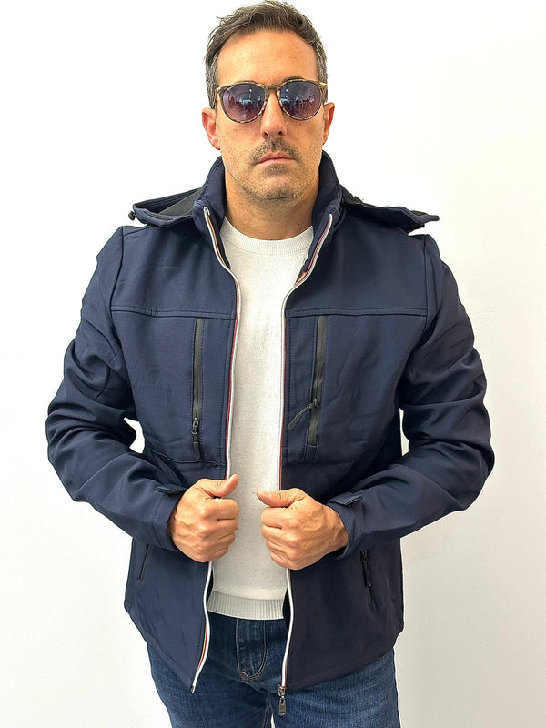 Giubbino Alone mod. K WAY quattro tasche con cappuccio
