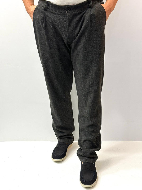 Pantaloni Irreversible con trama rigata