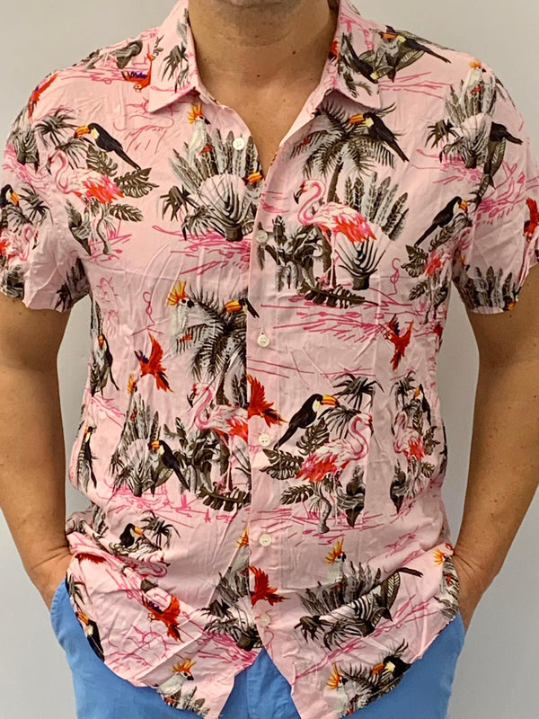 Camicia irreversible mezza manica mod. Hawaii