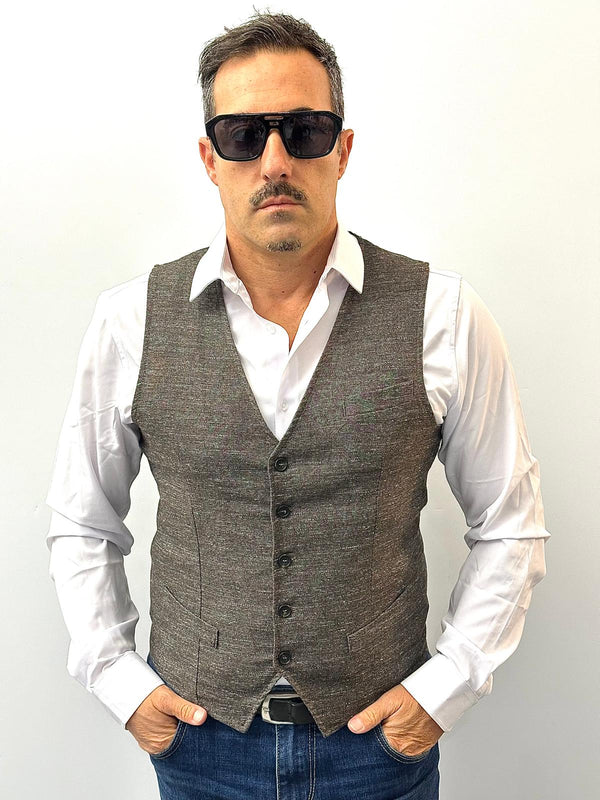 Gilet irreversible melange