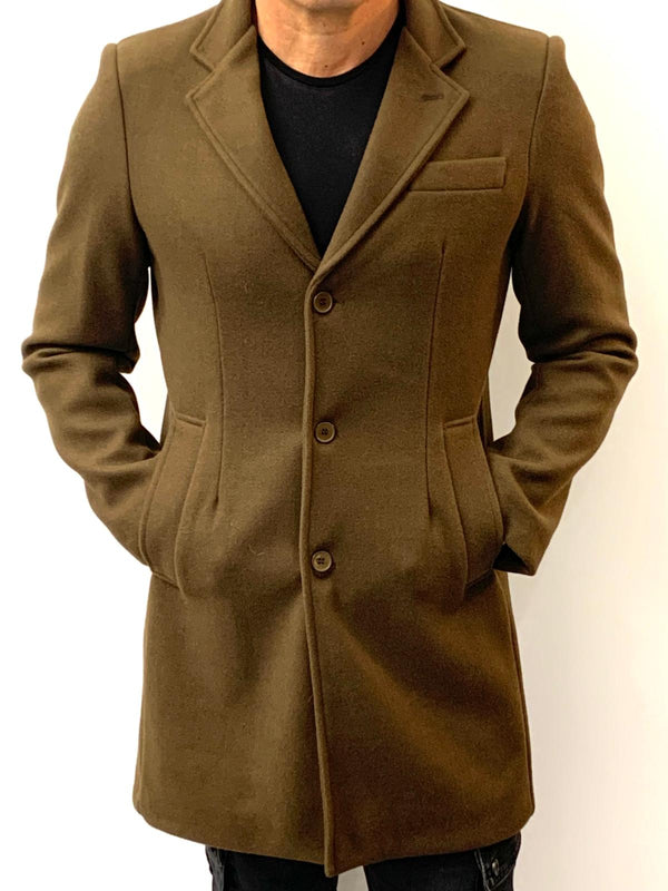 Cappotto Irreversible tre bottoni liscio