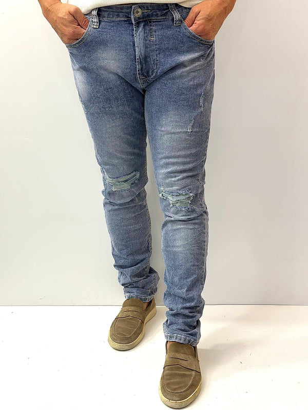 Jeans 2.0 Indaco con strappi