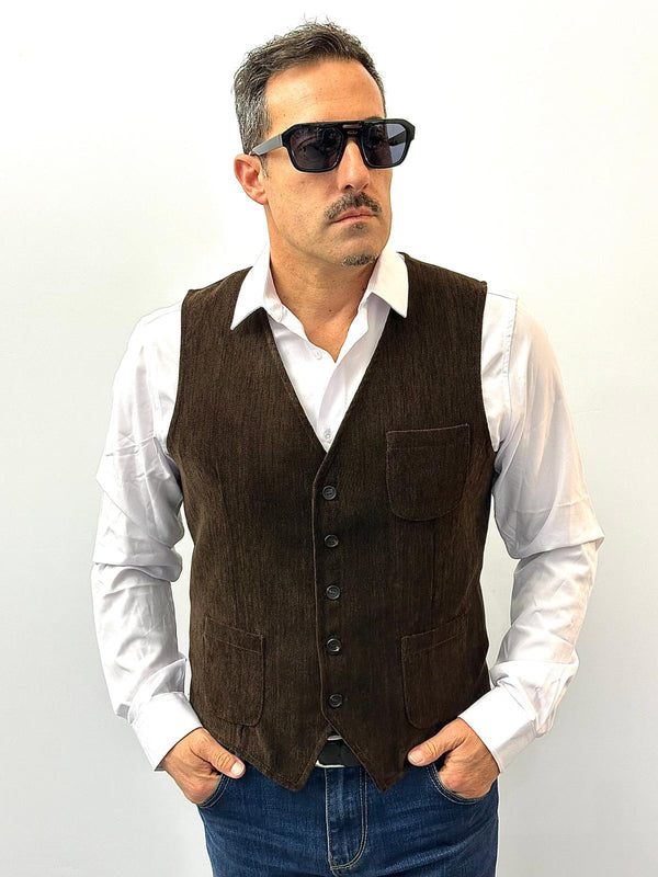 Gilet irreversible scamosciato