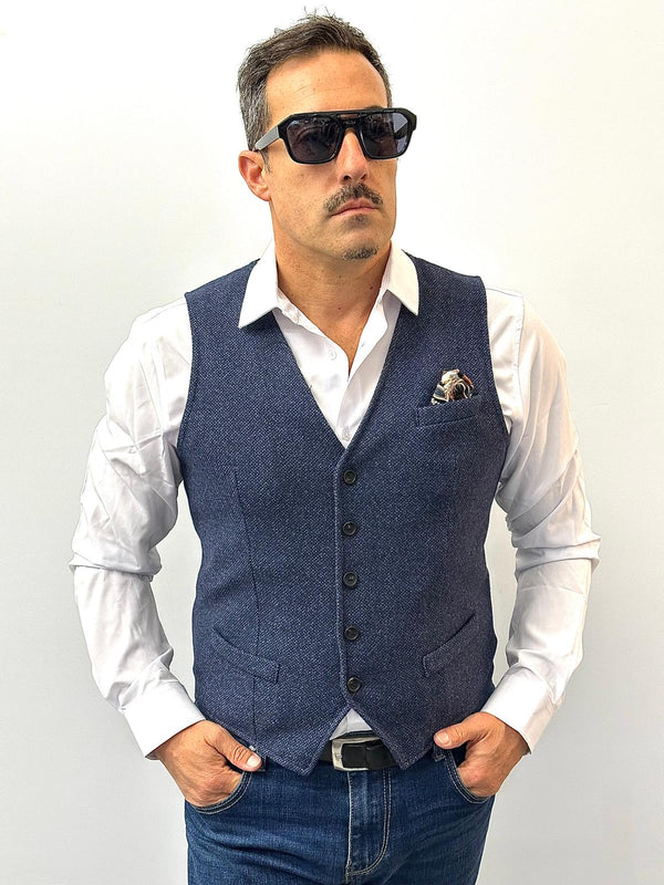 Gilet irreversible puntinato