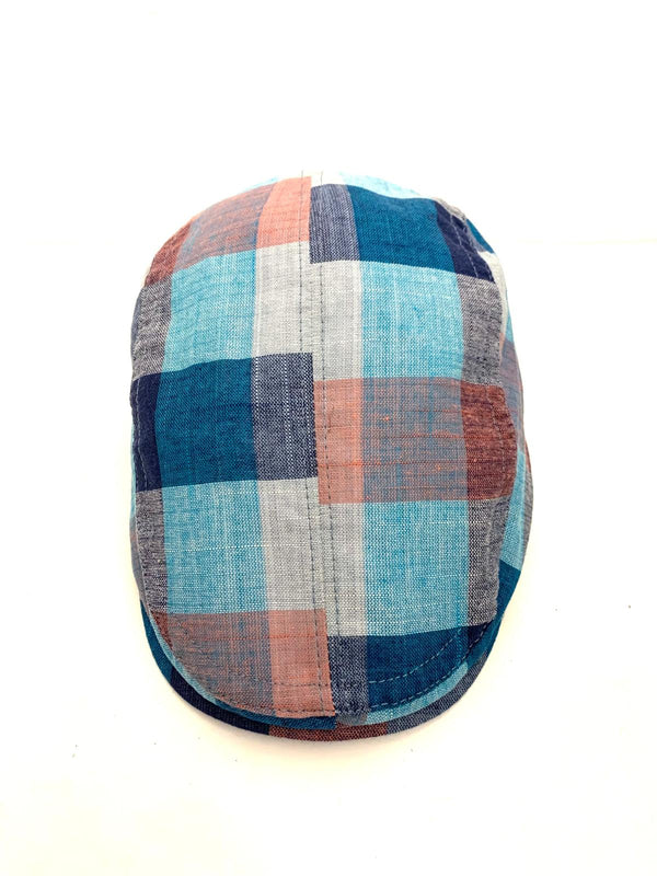 Coppola in cotone Blu a quadri
