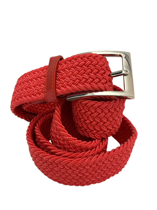 Cintura in corda elasticizzata Rosso